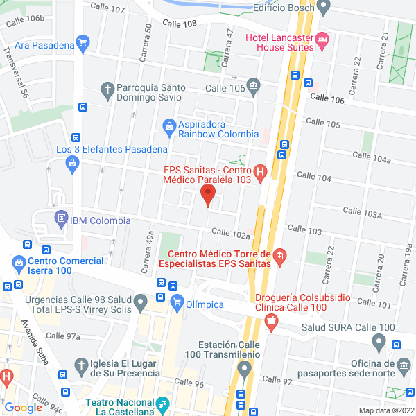 Mapa de La Santisima Trinidad Y Providencia S.A.S.