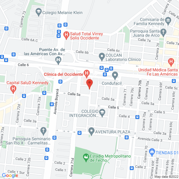 Mapa de Lavanderia Latesec S.A.S.