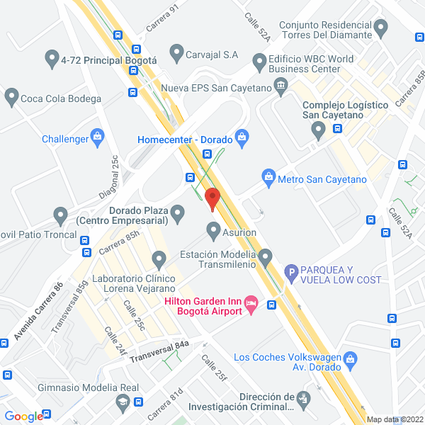 Mapa de Letter Express Courier And Logistics Colombia Ltda.