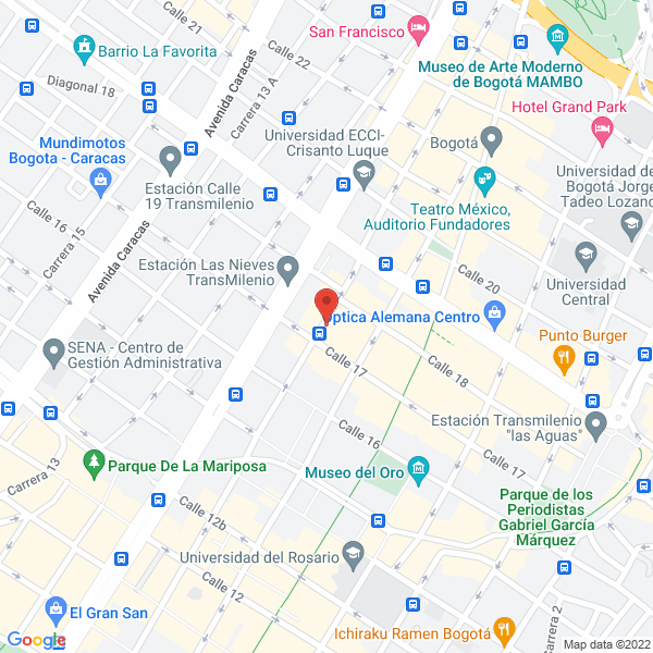 Mapa de Mensajeria Tramientrega S.A.S.