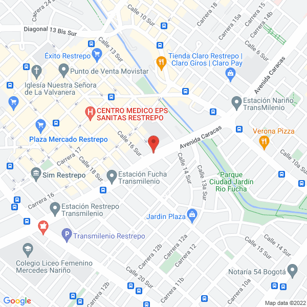 Mapa de Metropharma Droguería S.A.S.