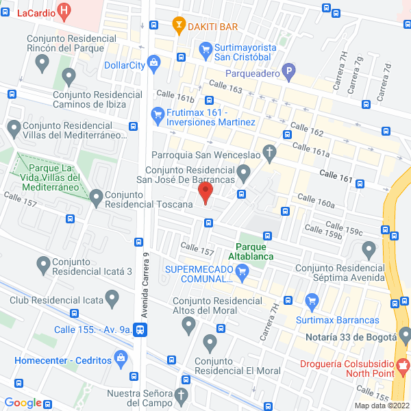 Mapa de Montero Company S.A.S.