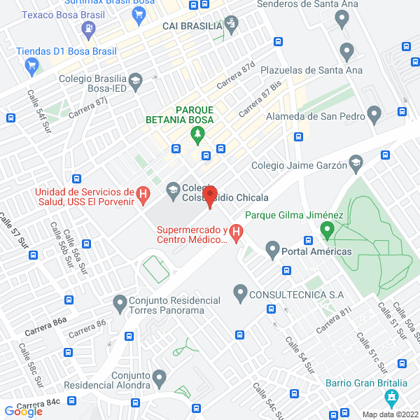 Mapa de Organización De Servicios Deportivos Osed S.A.S.
