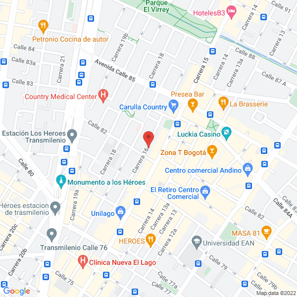 Mapa de Orlando Ustariz G S.A.S.