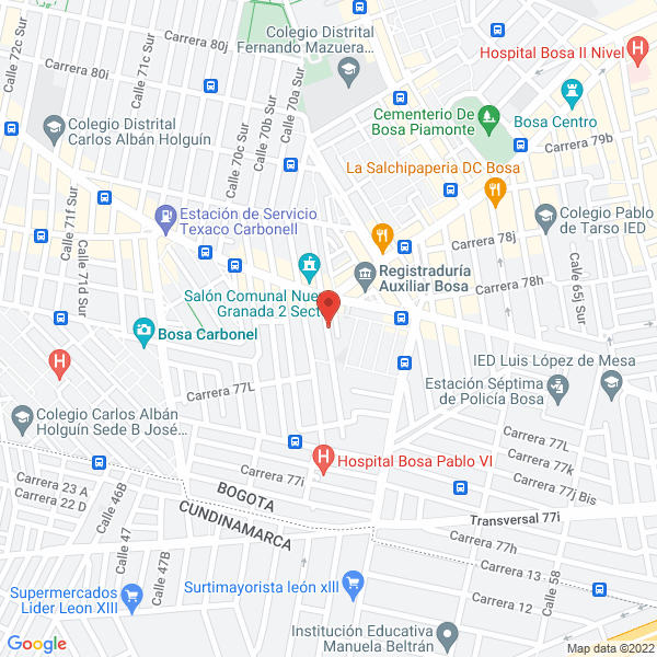 Mapa de Ortodoncia Odontología Estética S.A.S.
