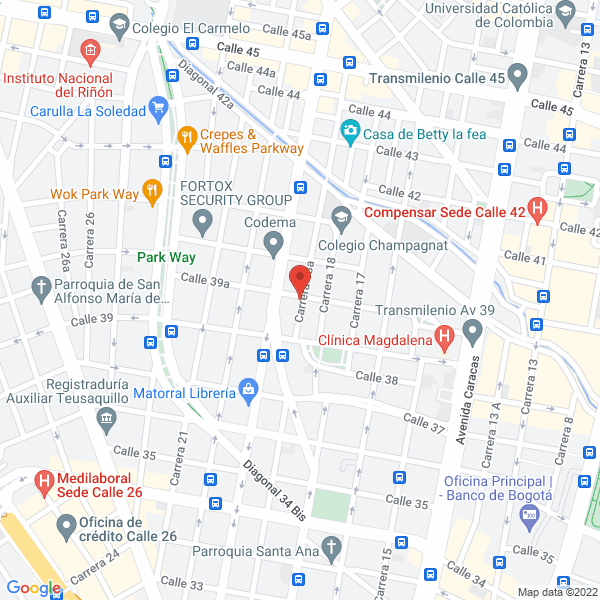 Mapa de Páramo Caballero Y Cía. S. En C.