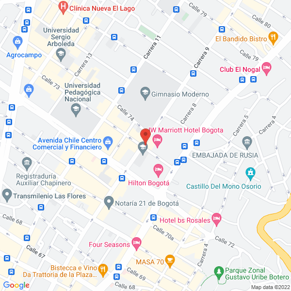 Mapa de Parqueaderos I C 72 S.A.S.