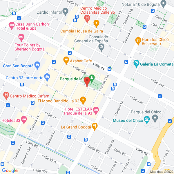 Mapa de Parqueaderos M G P Ltda.