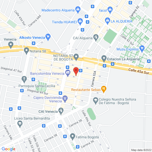 Mapa de Paseos San Fernando E.U.