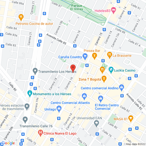 Mapa de Patología Unidad Médica Clínica Del Country S.A.S.