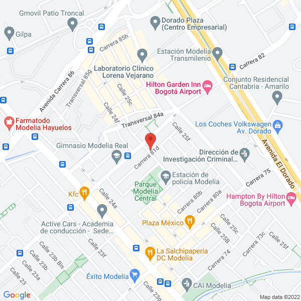 Mapa de Pedro José Cortés E Hijos Scs