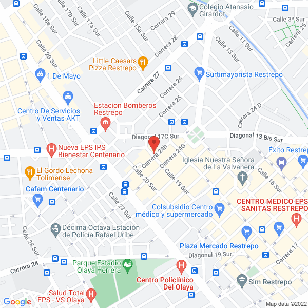 Mapa de Peletería Lider E.U.