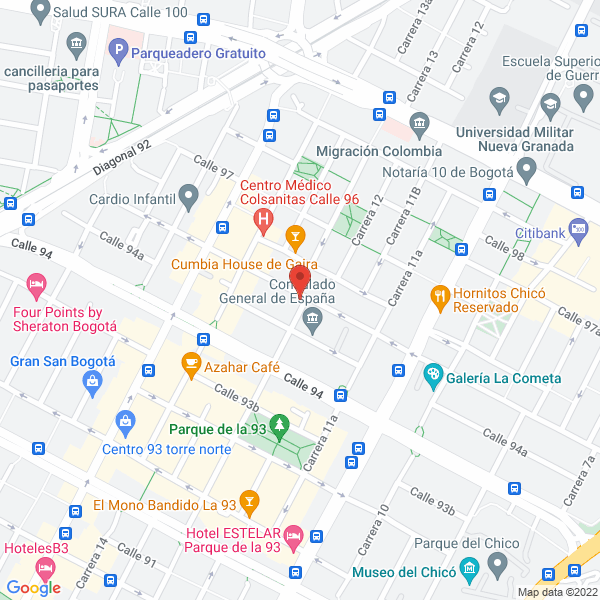 Mapa de Peluqueria Janeth Color S E.U.