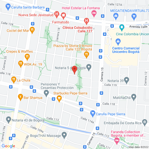 Mapa de Peña Quintero & Cía. S.C.A.