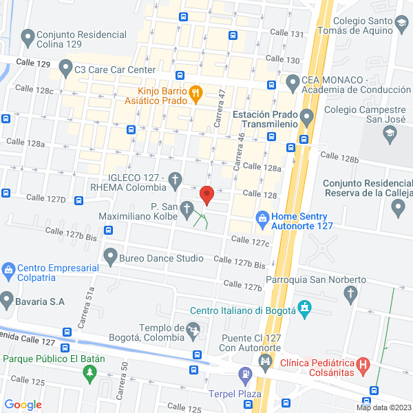 Mapa de Universal Inmobiliaria Ltda.