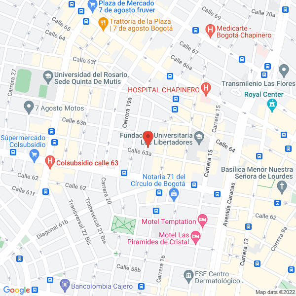 Mapa de Universidad Tecnologica Metropolitana Ltda.