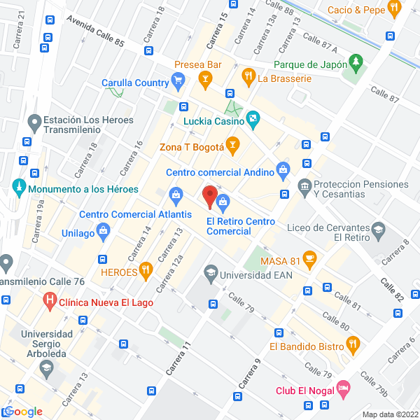 Mapa de Uptown Girls S.A.S.