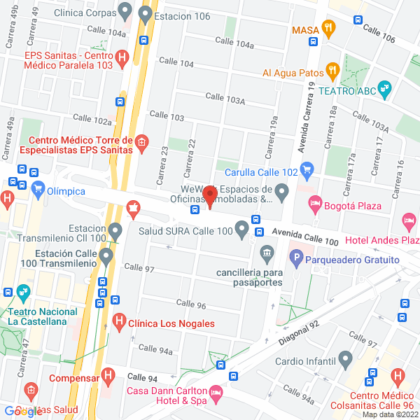 Mapa de V & D Odontologos Especialistas Ltda.