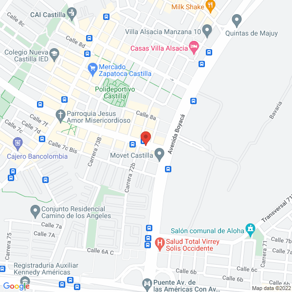 Mapa de Unimed Américas S.A.S.