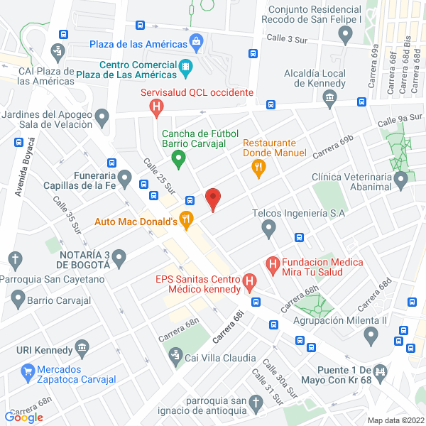 Mapa de Su Pase Ips Ltda.