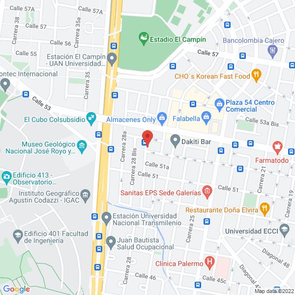 Mapa de Tulipanes Novia & Fiesta