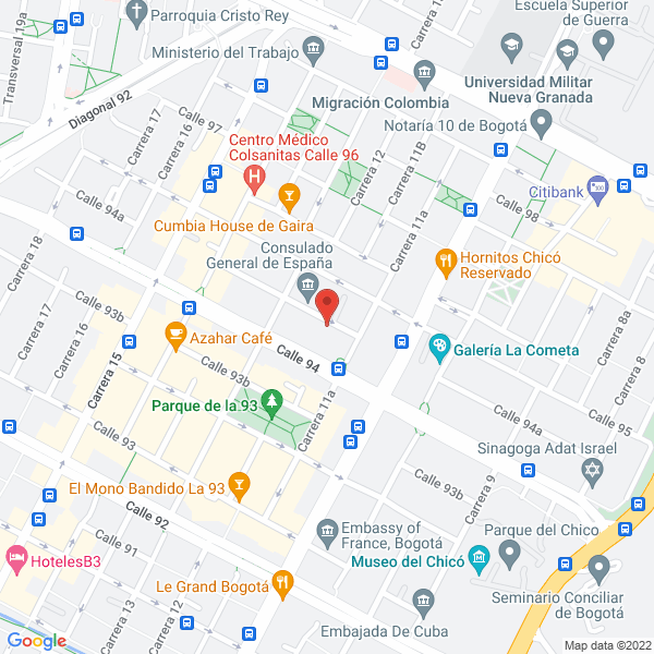 Mapa de Industrial Consulting S.A.S.