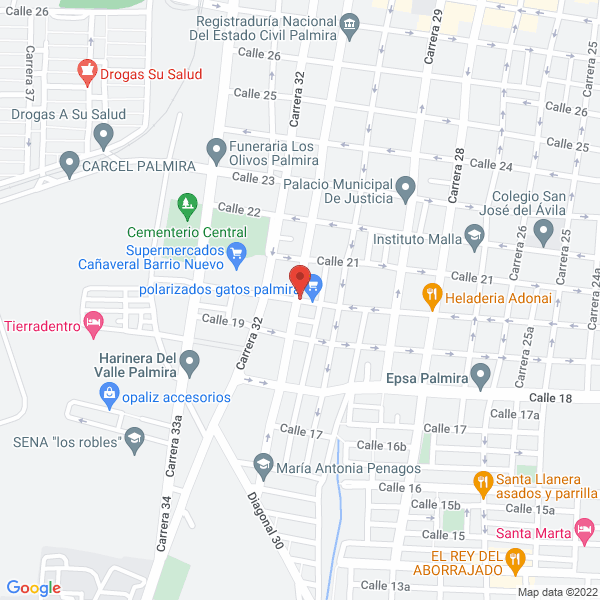 Map of Industria De Alimentos Proalve S.A.S.