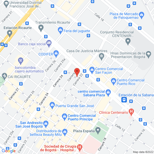 Mapa de Compañía General De Bronces Ltda.