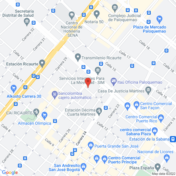 Mapa de Tecincol Ltda.