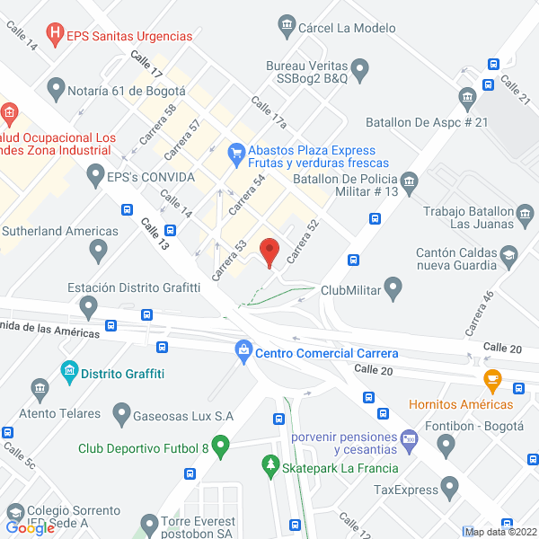 Mapa de Asociación Química Importadora Ltda.