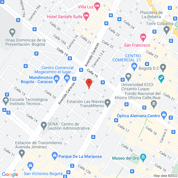 Mapa de Augusto Mejía U. Y Cía. Eduardo Mejía Z. Sucesores S.A.S.
