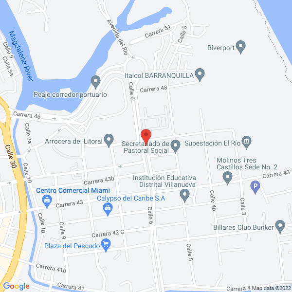 Map of Big River Flota Naviera S.A.S.