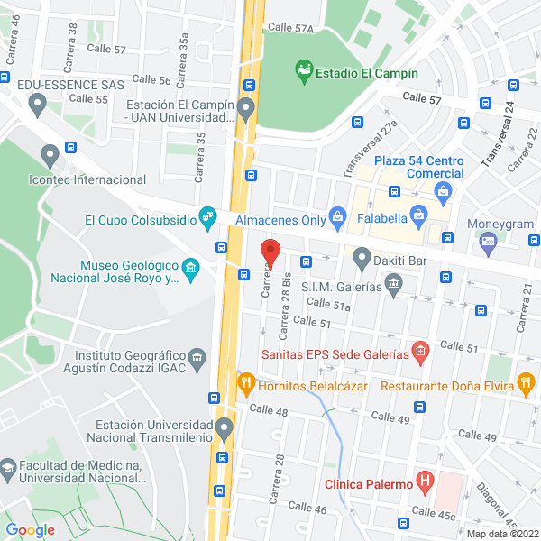 Mapa de Bogotana De Limpieza Ltda.