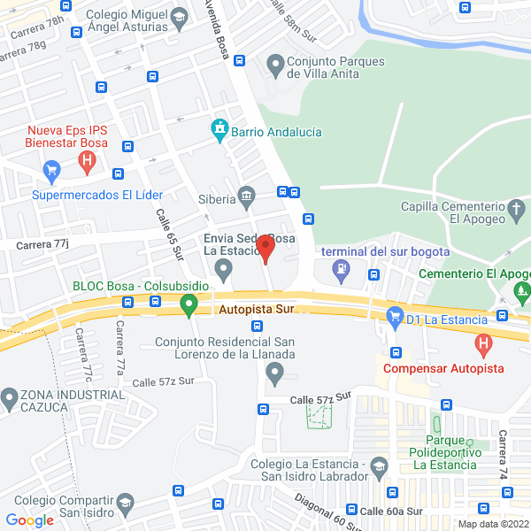 Mapa de Comercializadora Bogotana S.A.S.