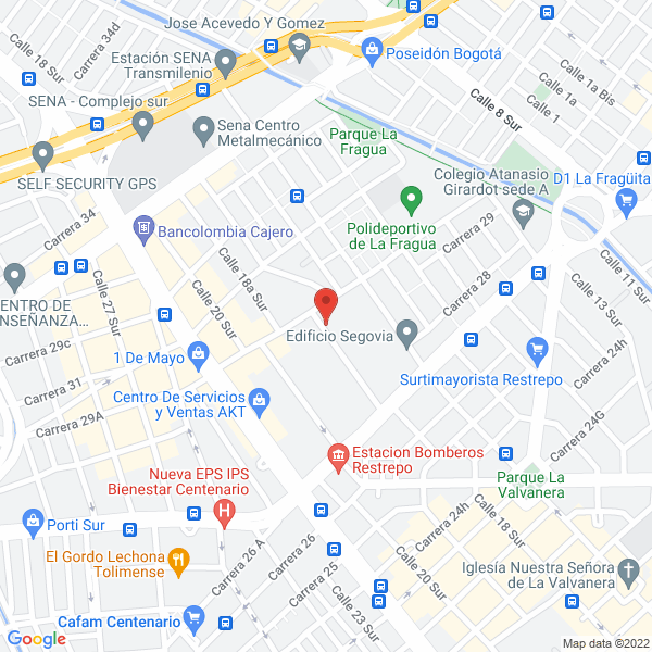 Mapa de Comercializadora Comet S.A.