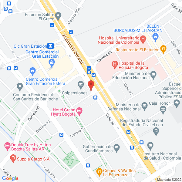 Mapa de Compañia Operadora Petrocolombia S.A.S. Copp S.A.S.