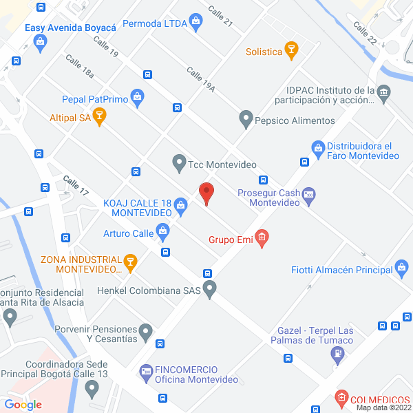 Mapa de Compañía Productora De Envases Plásticos S.A.