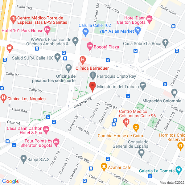 Mapa de Construcciones Coramar S.A.