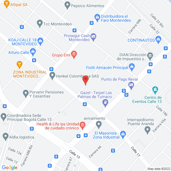 Mapa de Construcciones Laja S.A.