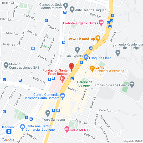 Mapa de Constructora Usaquén Empresarial S.A.S.