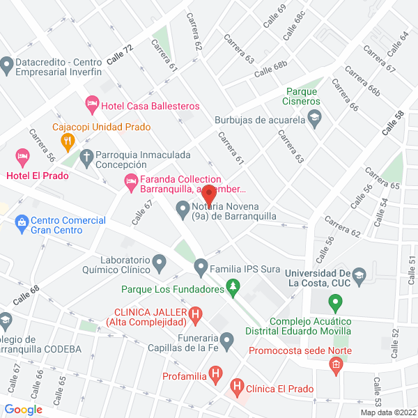 Map of Extractora Grupalma S.A.S.