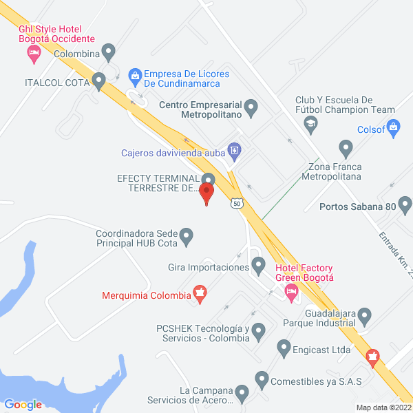 Mapa de Fábrica Nacional De Grasas S.A.