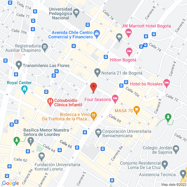 Mapa de Fernando Ramírez Ingenieros Arquitectos Ltda.