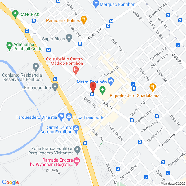 Mapa de Inversiones Carreño Gutíerrez Ltda.