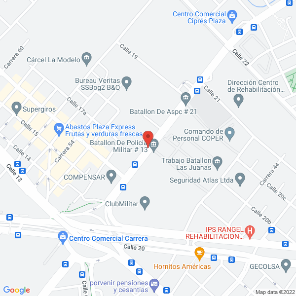 Mapa de Pabulo S A