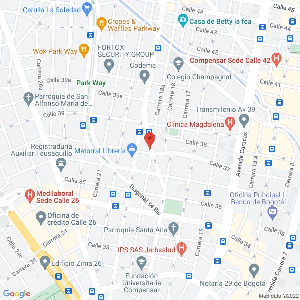 Mapa de Inversiones Reramco S.A.S.