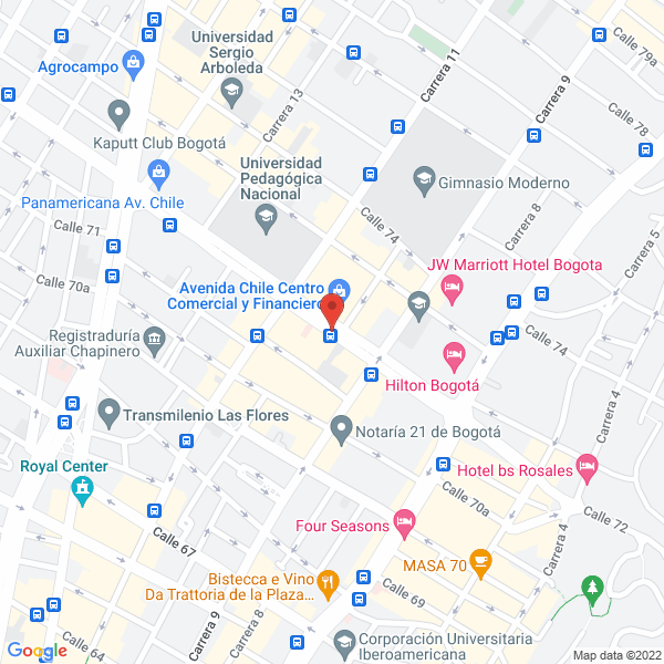 Mapa de Mitsubishi Colombia Ltda