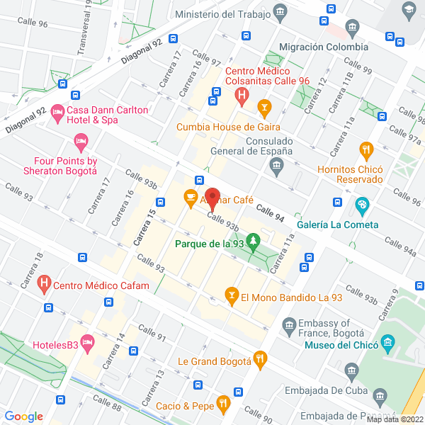 Mapa de Nu Skin Colombia Inc