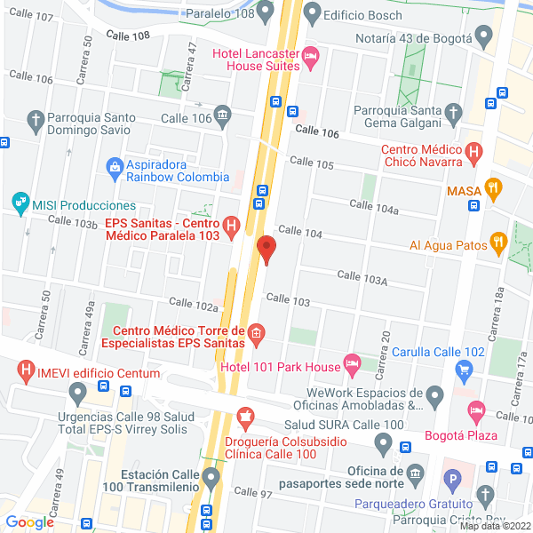 Mapa de Nuevas Bebidas De Colombia Ltda.