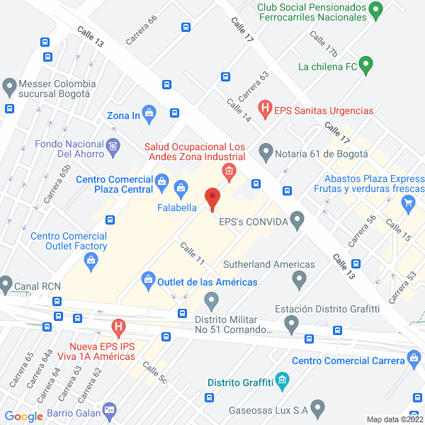 Mapa de Nusin S.A.S.